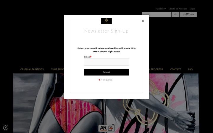 Screenshot of lynnhurleyart.com