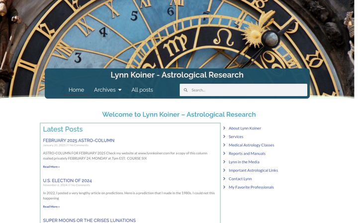 Screenshot of lynnkoiner.com