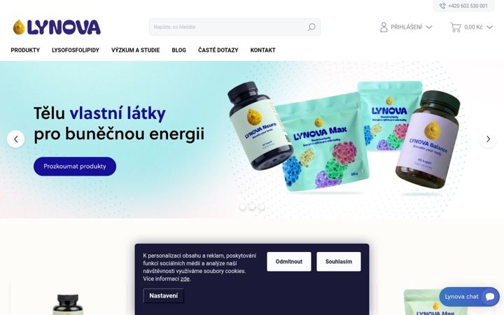 Screenshot of lynova.eu