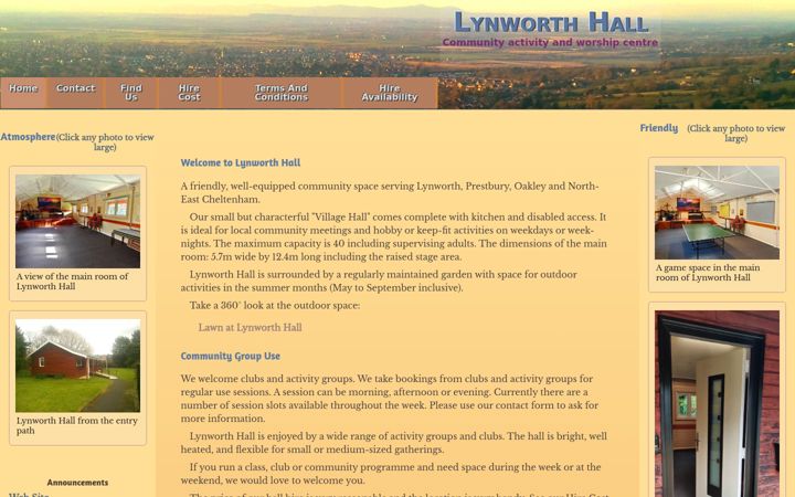 Screenshot of lynworthhall.co.uk