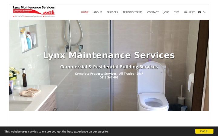 Screenshot of lynxbuild.com
