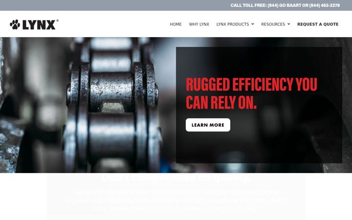 Screenshot of lynxchain.com