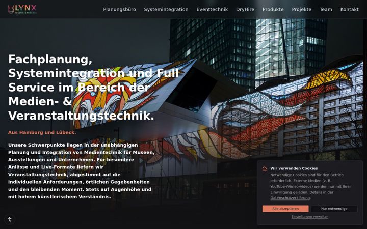 Screenshot of lynxmedia.de