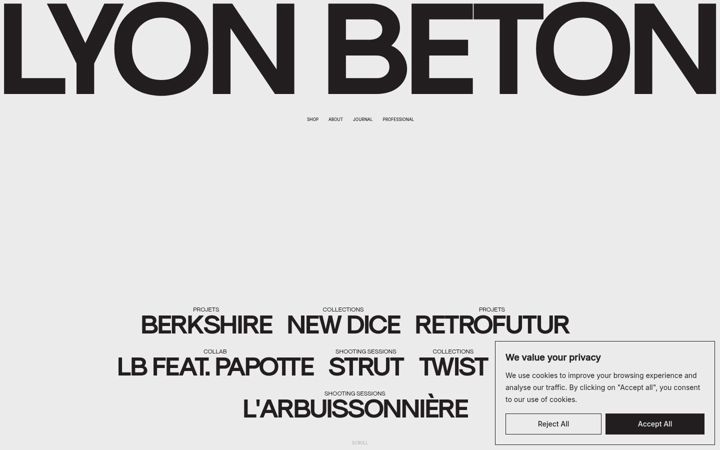 Screenshot of lyon-beton.com