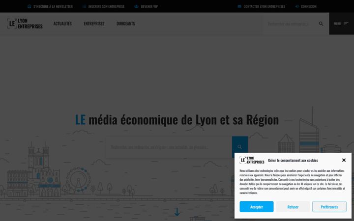 Screenshot of lyon-entreprises.com