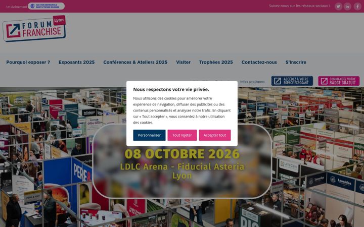 Screenshot of lyon-franchise.com