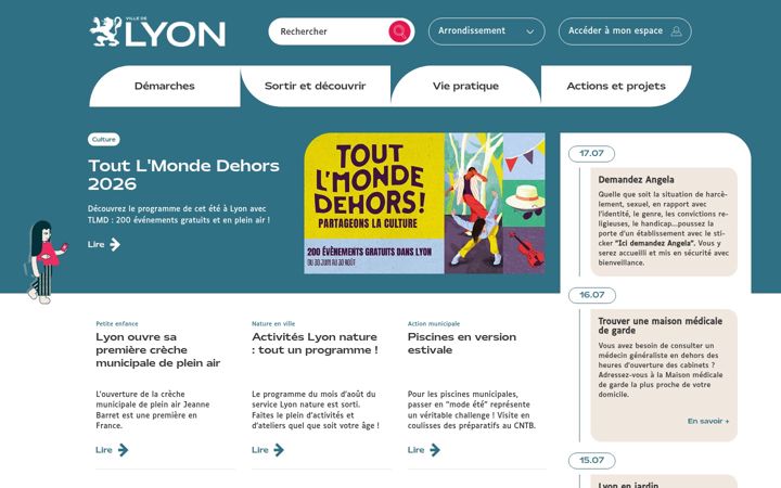 Screenshot stránky lyon.fr