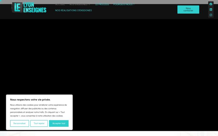 Screenshot of lyonenseignes.fr