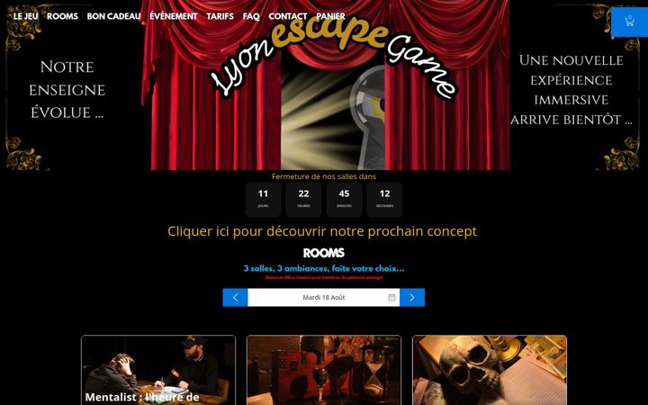 Screenshot of lyonescapegame.fr