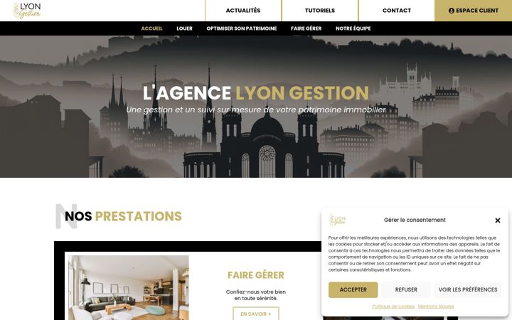 Screenshot of lyongestion.fr
