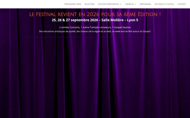 Screenshot of lyongospelfestival.fr