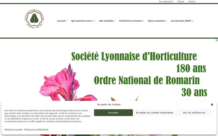 Screenshot of lyonhorticole.com