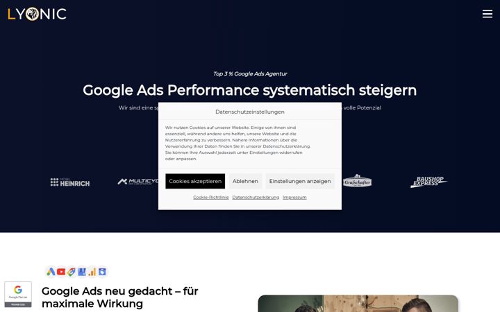 Screenshot of lyonic.de