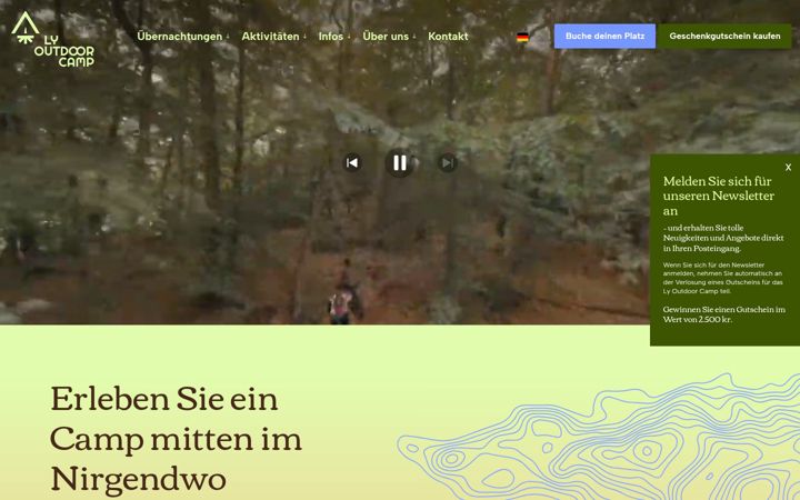 Screenshot of lyoutdoorcamp.de