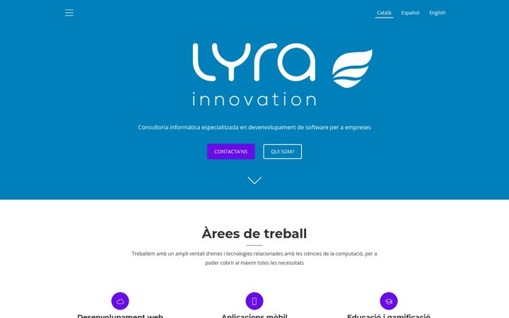 Screenshot of lyrainnovation.com