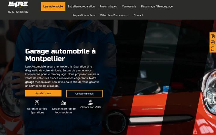 Screenshot of lyre-automobile34.fr