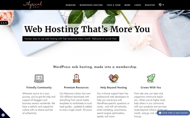 Screenshot of lyricalhost.com
