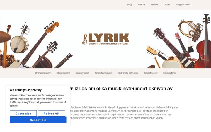 Screenshot of lyrik.nu