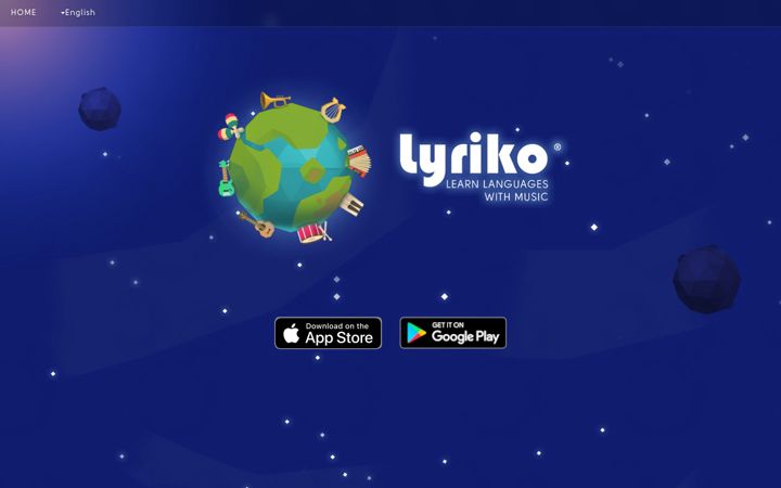 Screenshot of lyriko.com