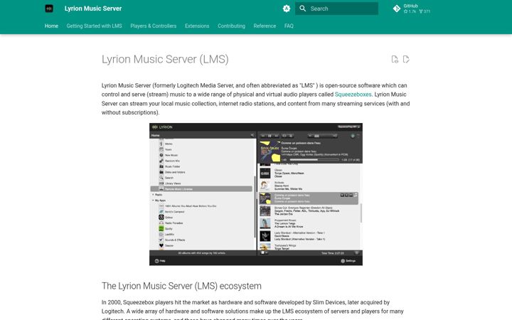 Screenshot of lyrion.org