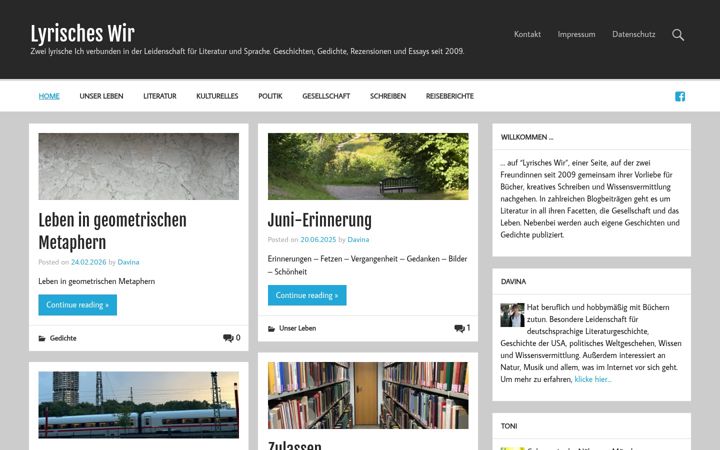 Screenshot of lyrisches-wir.de