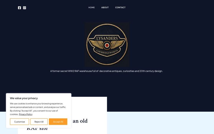 Screenshot of lysandersantiques.com