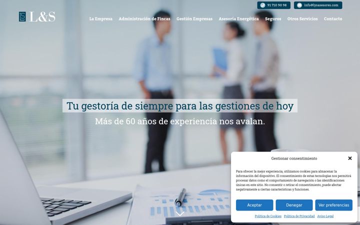 Screenshot of lysasesores.com