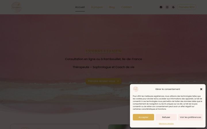 Screenshot of lysbelliance.com
