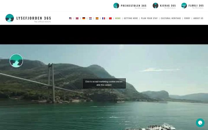 Screenshot of lysefjorden365.com