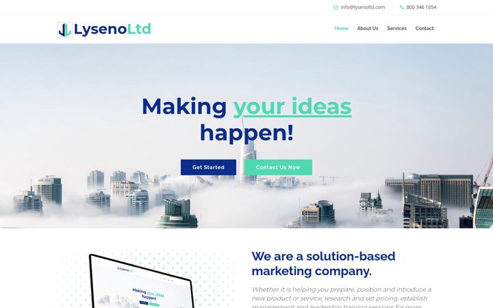 Screenshot of lysenoltd.com