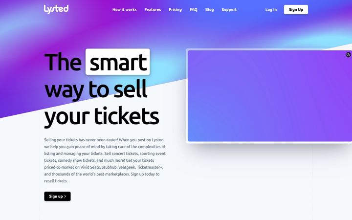 Screenshot of lysted.com