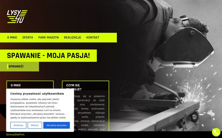 Screenshot of lysy4u.pl
