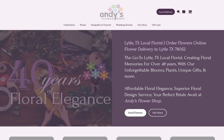 Screenshot of lytleflowershop.com