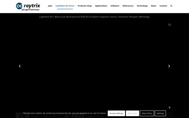 Screenshot of lytro.com