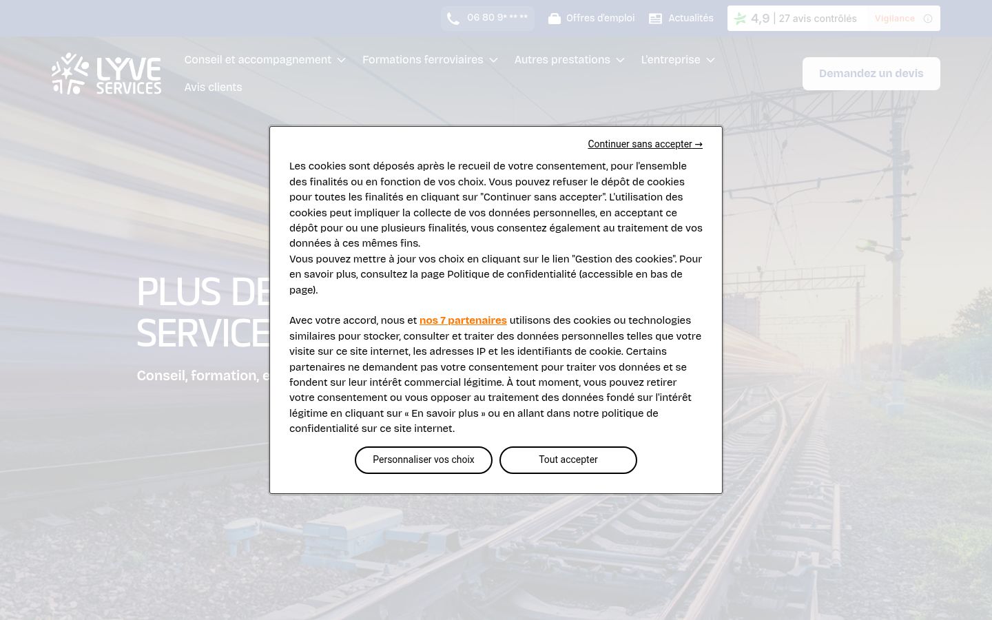 Screenshot tal-banner tal-kunsens muri qabel kwalunkwe interazzjoni
