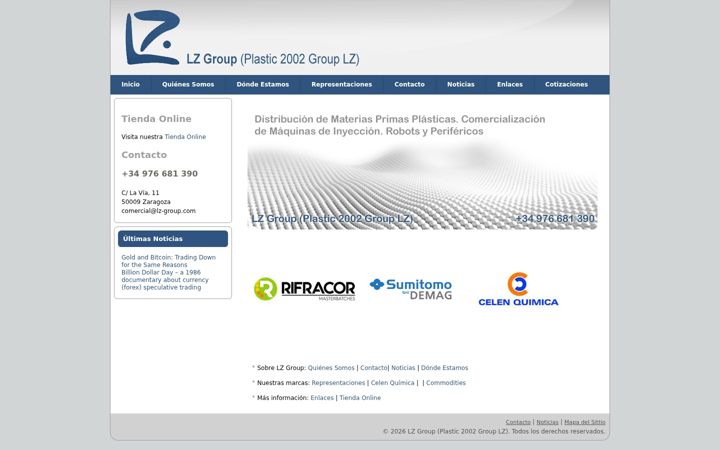 Screenshot of lz-group.com