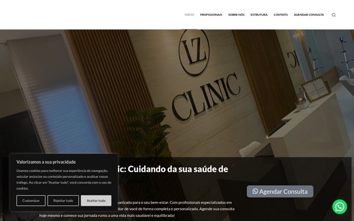 Screenshot of lzclinic.com.br