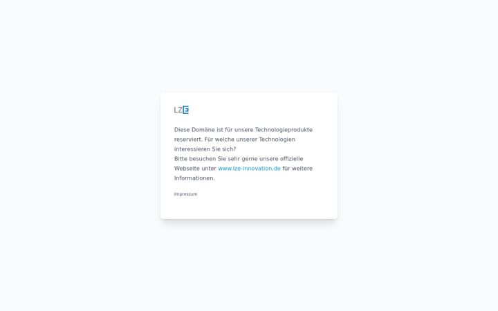 Screenshot of lze-lab.de