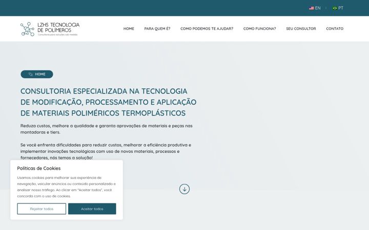 Screenshot of lzhstecpol.com.br