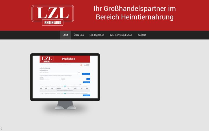 Screenshot of lzl-rheinland.de