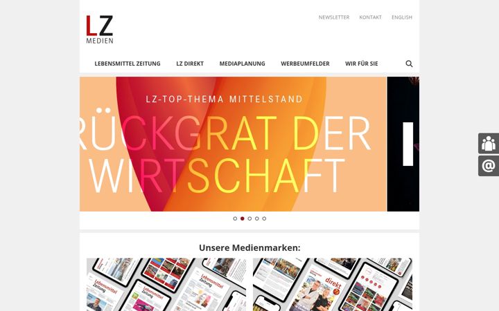 Screenshot of lzmedien.net