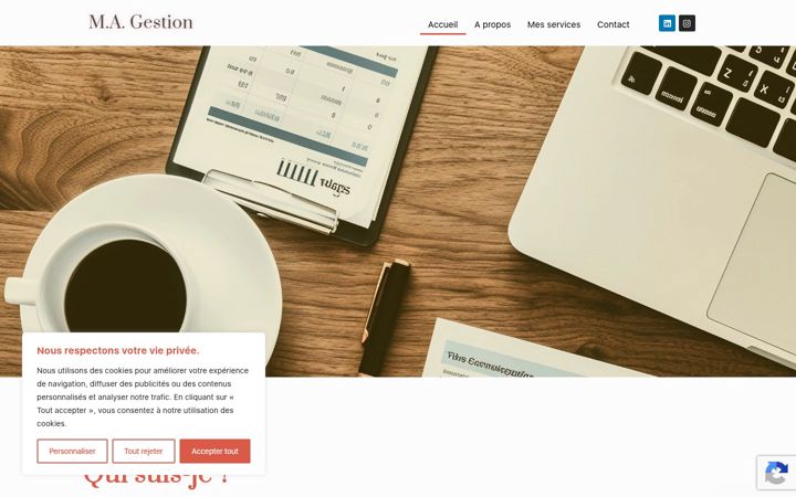 Screenshot of m-a-gestion.fr