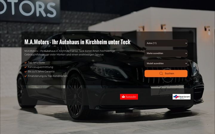 Captura de ecrã de m-a-motors.com