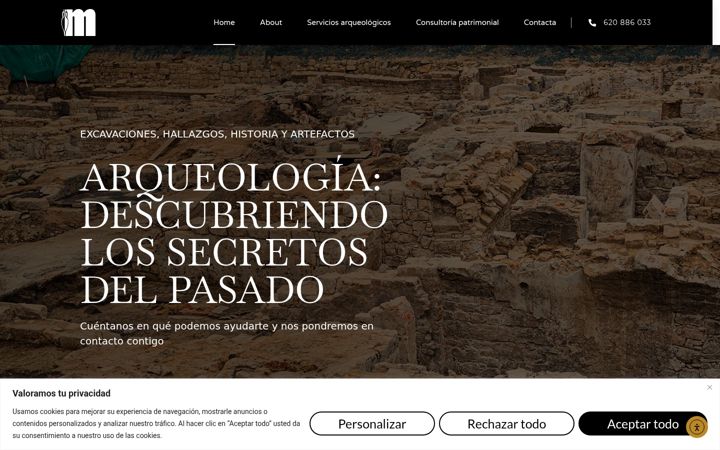 Screenshot of m-arqueologia.es