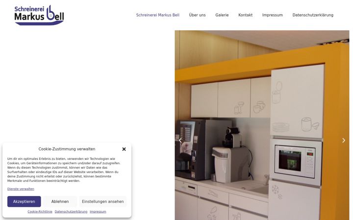 Screenshot of m-b-schreinerei.de