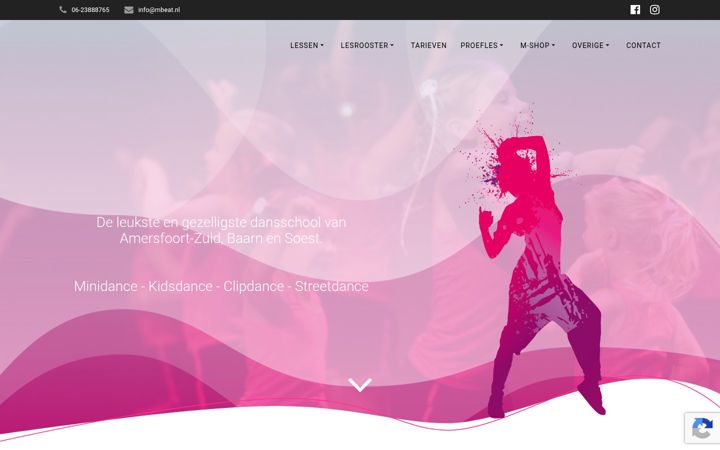 Screenshot of m-beat.nl