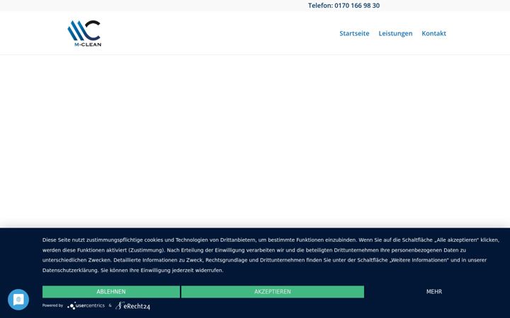 Screenshot of m-clean.de