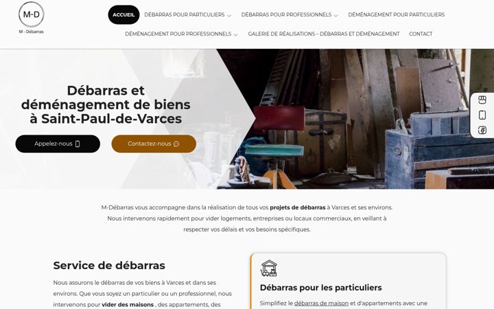 Screenshot of m-debarras.fr