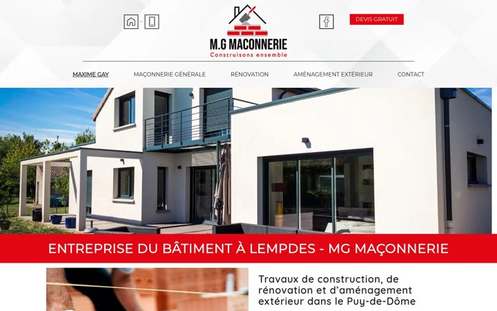 Screenshot of m-g-maconnerie.fr