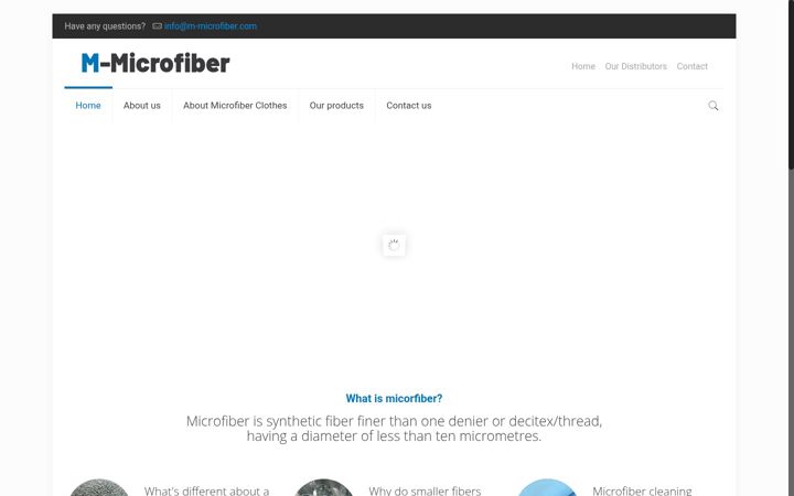 Screenshot of m-microfiber.com